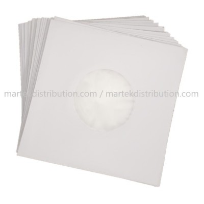 Pochettes papier doublé polyéthylène disque 7" (paquet de 50)
